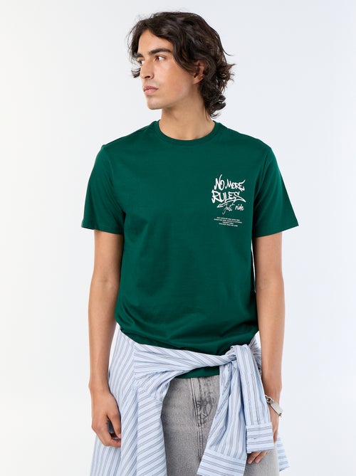 T-shirt met korte mouwen en print - Kiabi T-shirt met korte mouwen en print - Kiabi