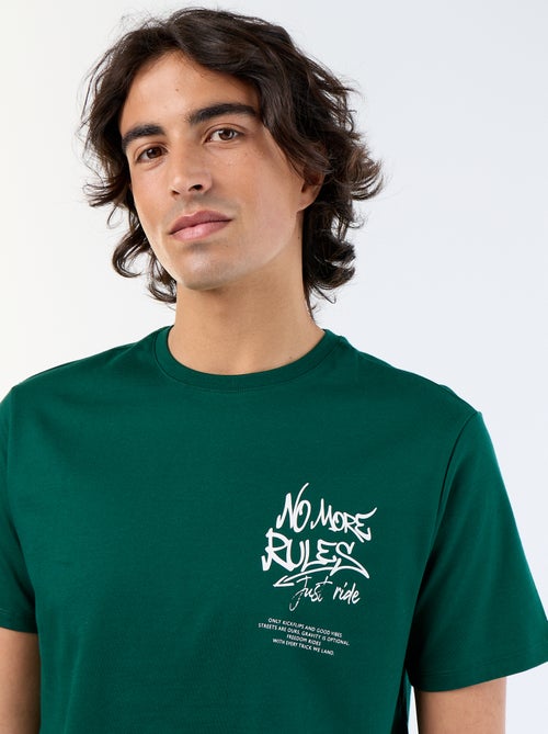 T-shirt met korte mouwen en print - Kiabi T-shirt met korte mouwen en print - Kiabi