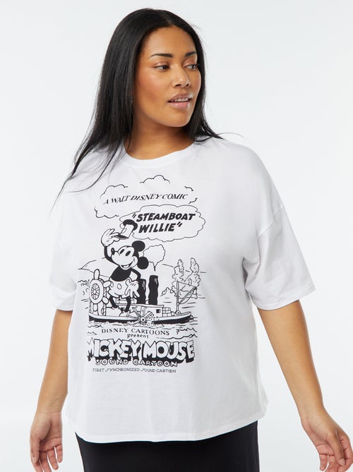 T-shirt met korte mouwen en print 'Mickey' 'Disney' - Kiabi