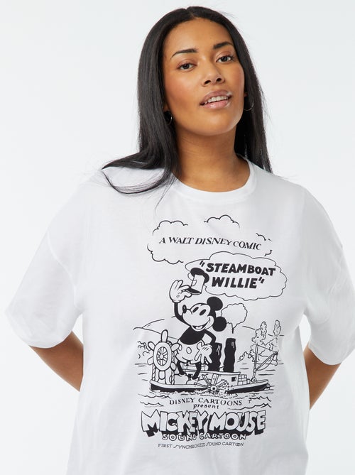 T-shirt met korte mouwen en print 'Mickey' 'Disney' - Kiabi