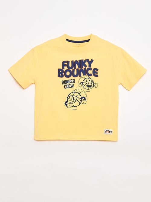 T-shirt met korte mouwen en print op de voorkant - Kiabi