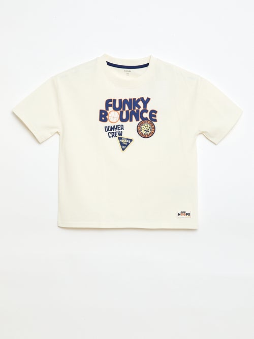 T-shirt met korte mouwen en print op de voorkant - Kiabi
