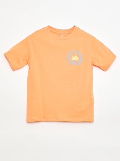 T-shirt met korte mouwen en print - Kiabi