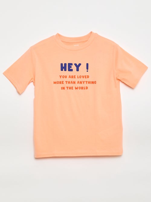 T-shirt met korte mouwen en print - Kiabi