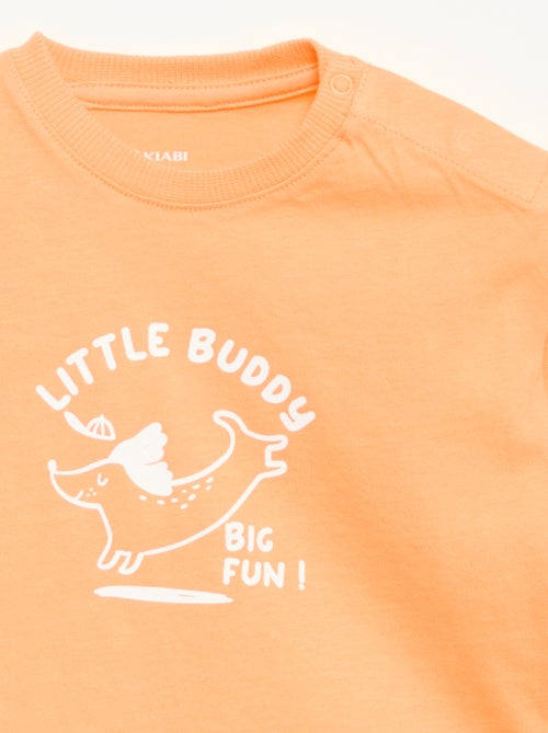T-shirt met korte mouwen en print - Kiabi