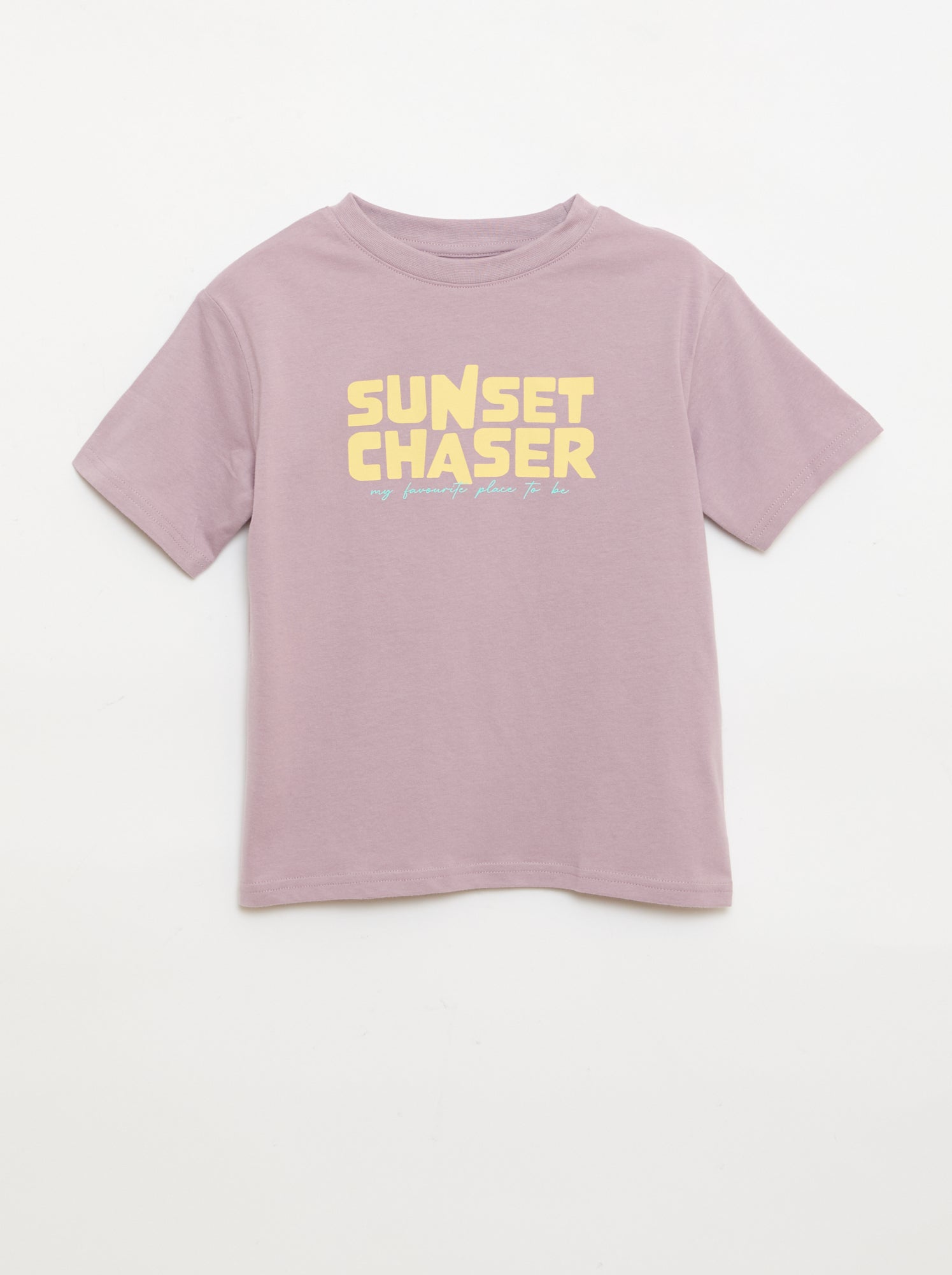 T-shirt met korte mouwen en print