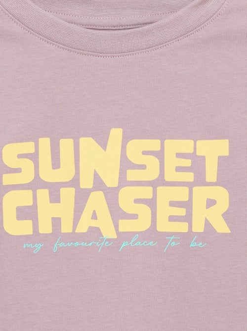 T-shirt met korte mouwen en print - Kiabi