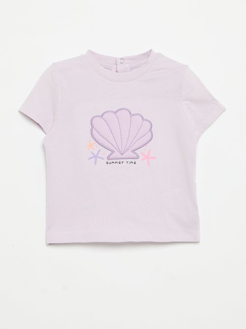 T-shirt met korte mouwen en print - Kiabi