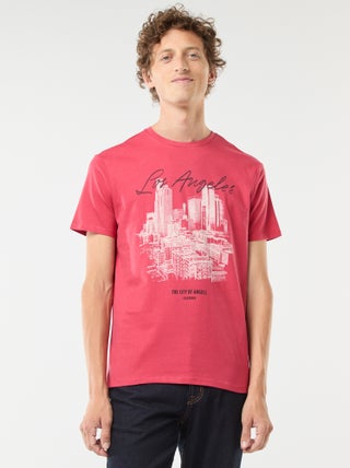 T-shirt met korte mouwen en print