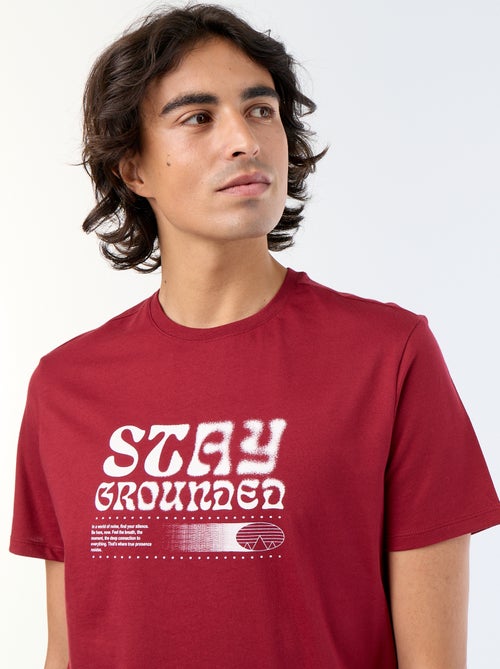 T-shirt met korte mouwen en print - Kiabi