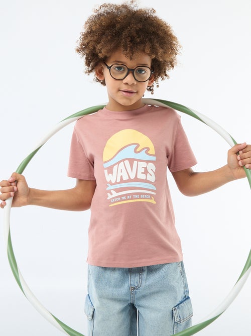 T-shirt met korte mouwen en print - Kiabi