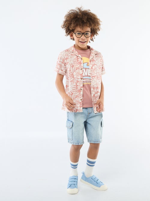 T-shirt met korte mouwen en print - Kiabi