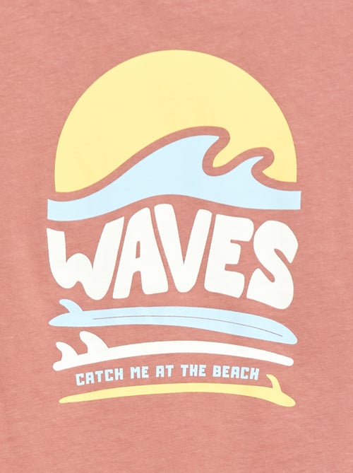 T-shirt met korte mouwen en print - Kiabi