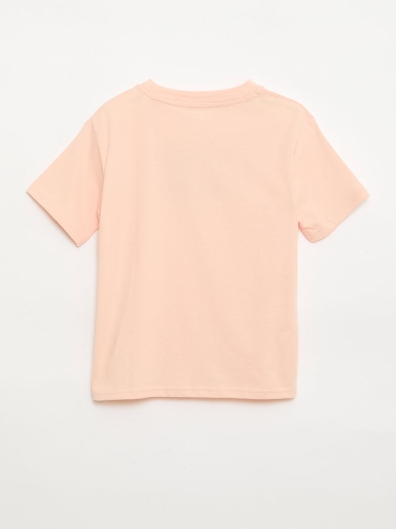 T-shirt met korte mouwen en print Rose - Kiabi