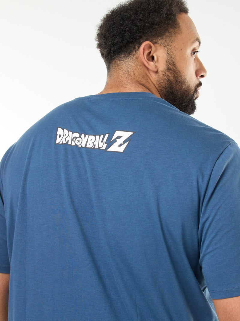 T-shirt met korte mouwen en print voor/achter 'Dragon Ball Z' Blauw - Kiabi