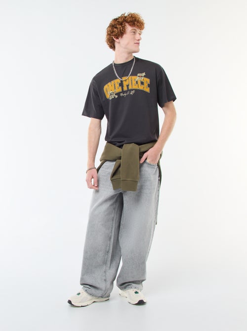 T-shirt met korte mouwen en print voor/achter 'One Piece' - Kiabi T-shirt met korte mouwen en print voor/achter 'One Piece' - Kiabi