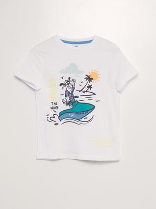 T-shirt met korte mouwen en print