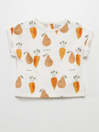 T-shirt met korte mouwen en print