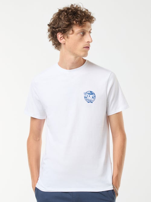 T-shirt met korte mouwen en print - Kiabi