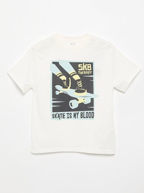 T-shirt met korte mouwen en print - Kiabi
