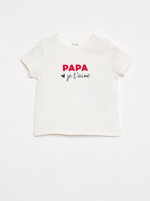 T-shirt met korte mouwen en print - Kiabi