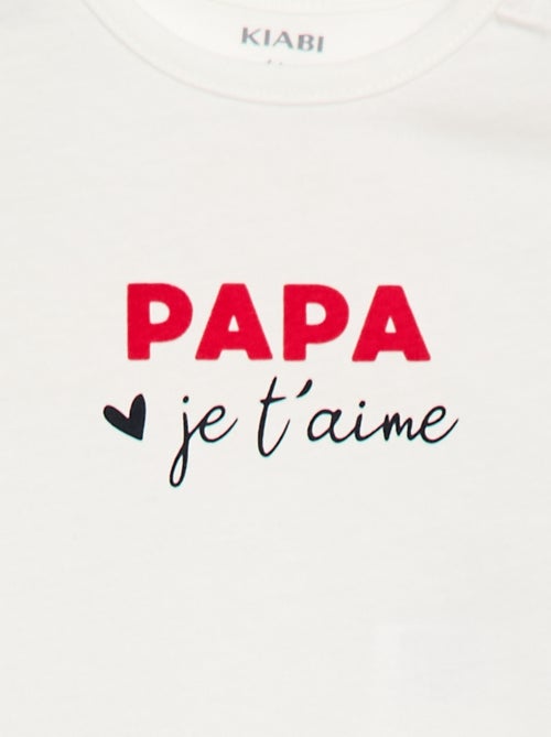 T-shirt met korte mouwen en print - Kiabi