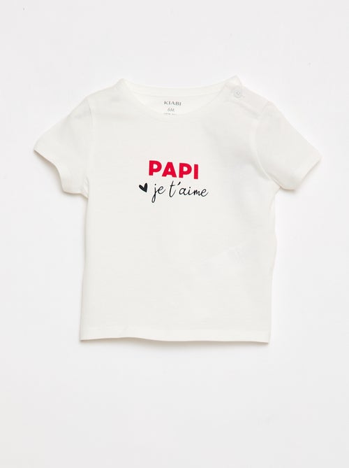 T-shirt met korte mouwen en print - Kiabi