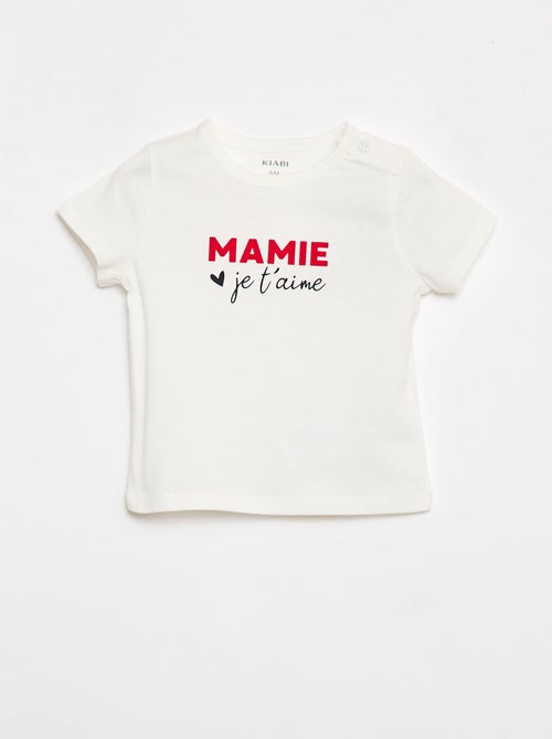 T-shirt met korte mouwen en print - Kiabi