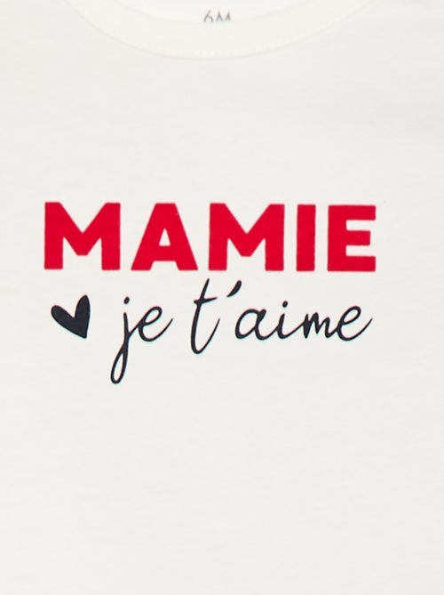 T-shirt met korte mouwen en print - Kiabi