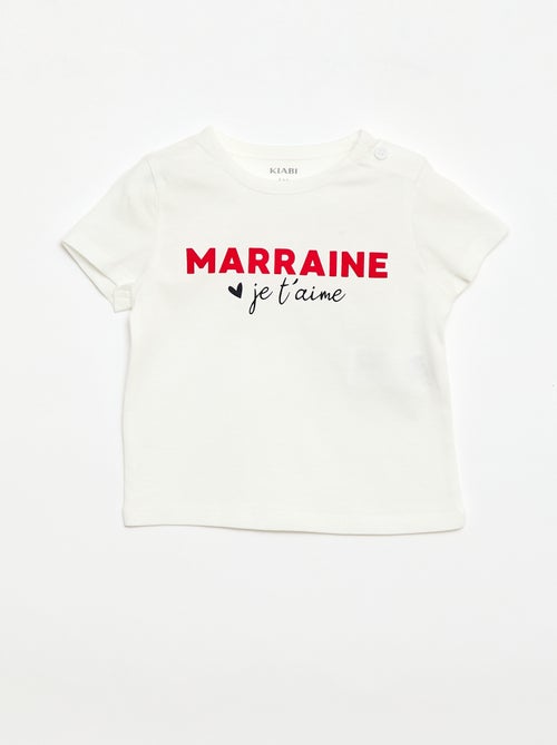 T-shirt met korte mouwen en print - Kiabi
