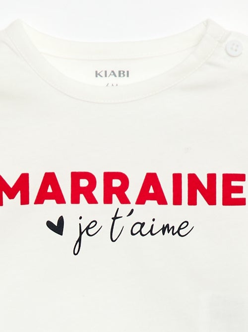 T-shirt met korte mouwen en print - Kiabi
