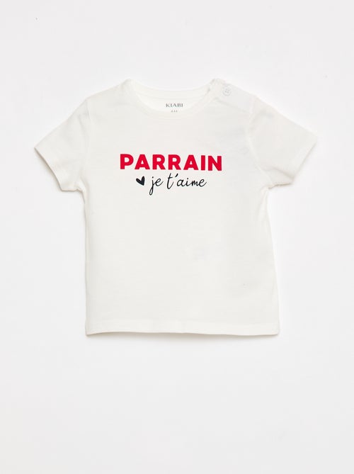 T-shirt met korte mouwen en print - Kiabi