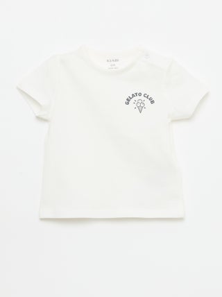 T-shirt met korte mouwen en print