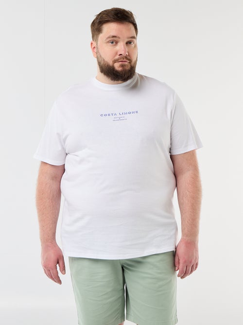 T-shirt met korte mouwen en print - Kiabi