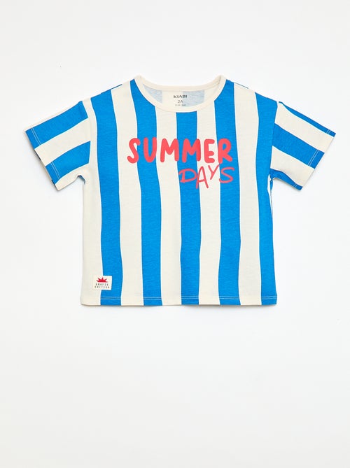 T-shirt met korte mouwen en print - Kiabi