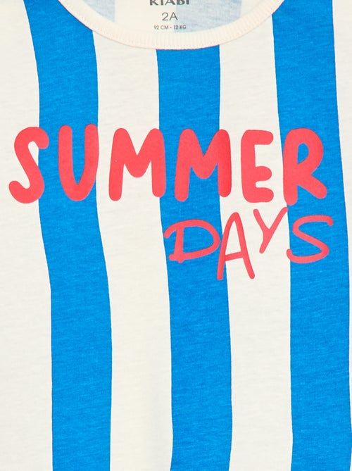 T-shirt met korte mouwen en print - Kiabi