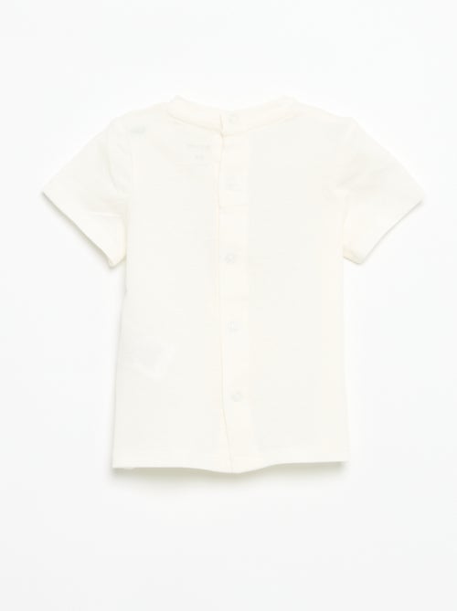 T-shirt met korte mouwen en print - Kiabi