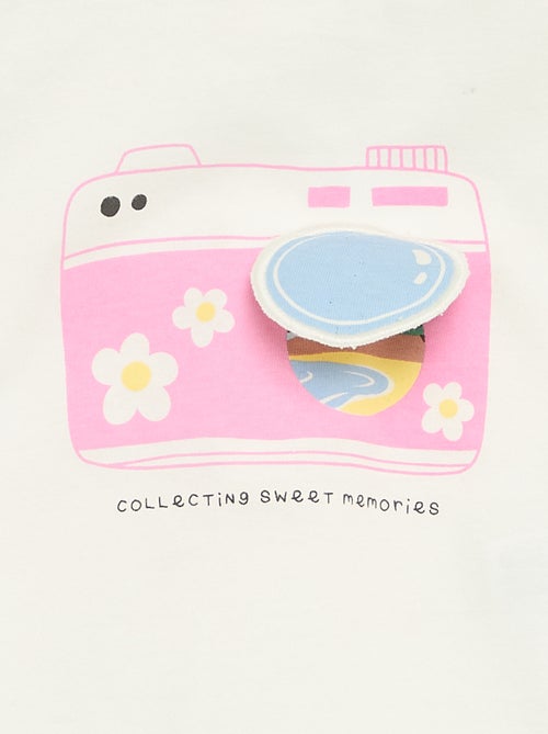 T-shirt met korte mouwen en print - Kiabi