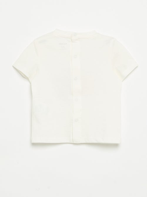 T-shirt met korte mouwen en print - Kiabi