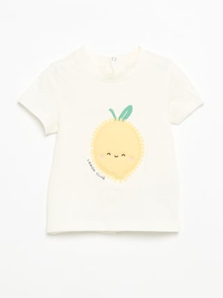 T-shirt met korte mouwen en print
