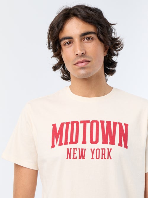 T-shirt met korte mouwen en print - Kiabi