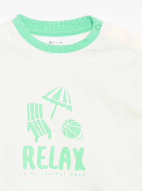 T-shirt met korte mouwen en print - Kiabi