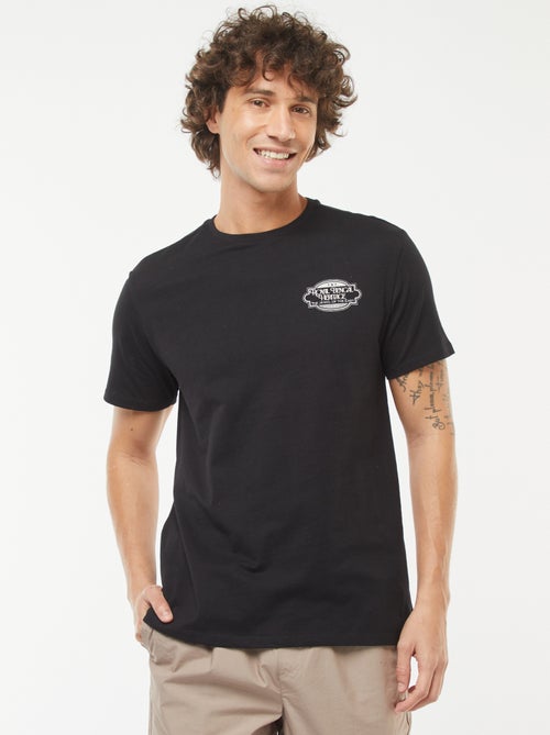 T-shirt met korte mouwen en print - Kiabi