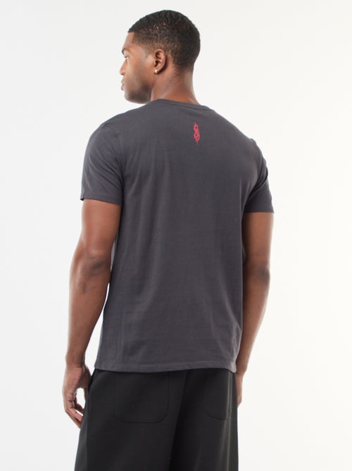 T-shirt met korte mouwen en ronde hals 'Slipknot' - Kiabi