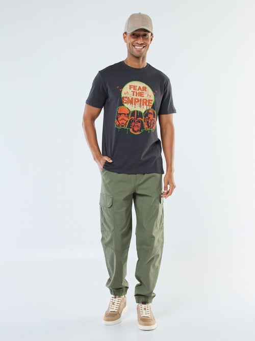 T-shirt met korte mouwen en 'Star Wars'-print - Kiabi