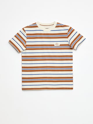 T-shirt met korte mouwen en strepen