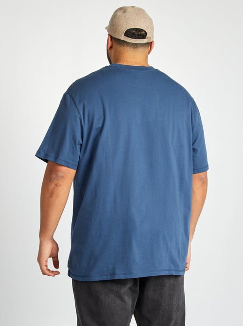 T-shirt met korte mouwen ent borstzakje - Kiabi