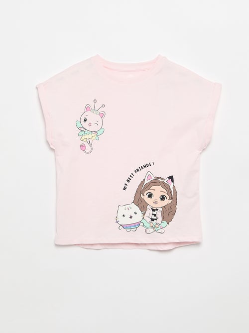 T-shirt met korte mouwen 'Gabby en het Magische Huis' - Kiabi