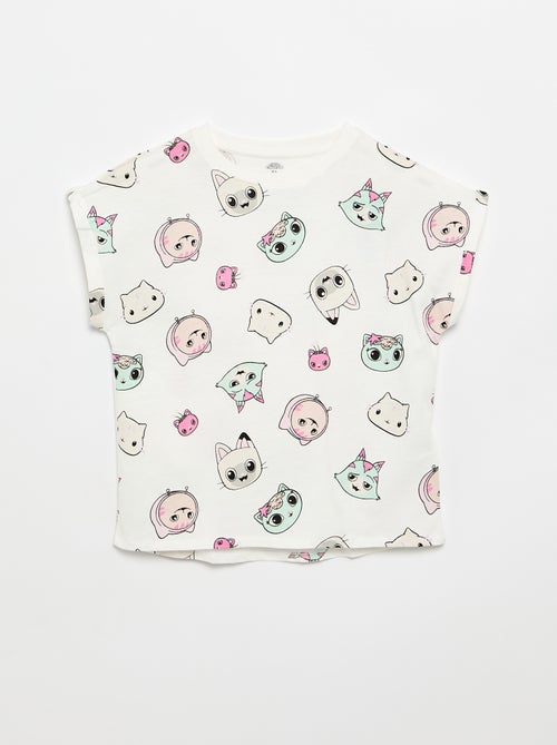 T-shirt met korte mouwen 'Gabby en het Magische Huis' - Kiabi