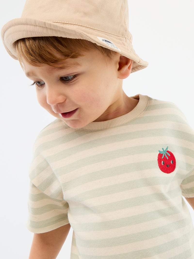 T-shirt met korte mouwen Grijs - Kiabi